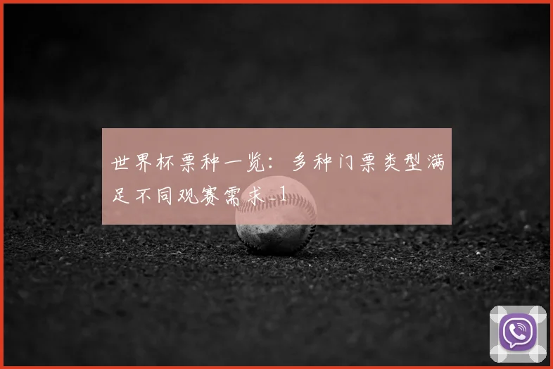 世界杯票种一览：多种门票类型满足不同观赛需求_1